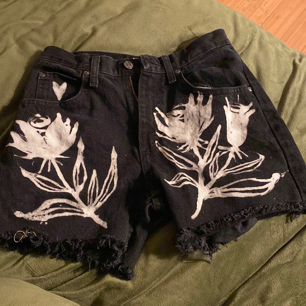 Hand dyed vintage shorts